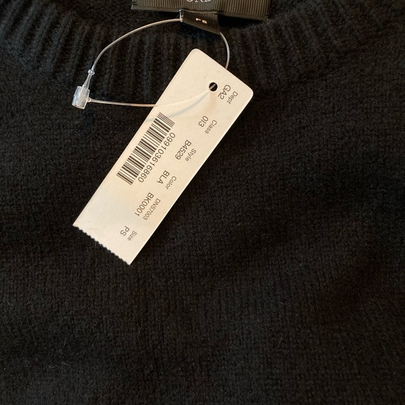 J. Crew Women’s Black Sweater Gold Side Zippers Size Small NWT Luxury Gift - Picture 6 of 6